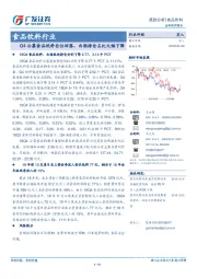 食品饮料行业：Q4公募食品饮料仓位回落，白酒持仓占比大幅下降