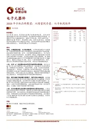 电子元器件观点聚焦：2019年手机品牌展望-从增量到存量，从手机到配件