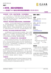 光大地产A+H重点公司样本库动态跟踪报告：1月开局，港股内房领跑恒生