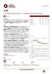 机械：1月挖掘机销量数据预览：行业销量或同比增长10%-15%