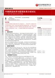 医药生物行业:海外医药政策分析专题-中美药品体系与医保体系分析对比