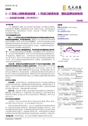 化妆品行业月报：1-2月线上销售增速放缓，1月进口继续改善，国际品牌加码电商