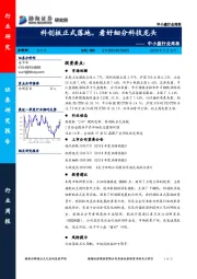 中小盘行业周报：科创板正式落地，看好细分科技龙头