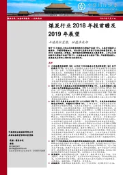 煤炭行业2018年报前瞻及2019年展望：业绩高位震荡，估值在底部