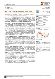 石油化工行业报告：重申‚改革‛主线，重视自上而下‚政策‛视角