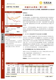 传媒行业周报（第9周）：《完美世界》单日流水击败《王者荣耀》，持续推荐端转手龙头完美世界