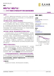 2019年政府工作报告及李干杰答记者问情况解读：绿色产业？绿色产业！