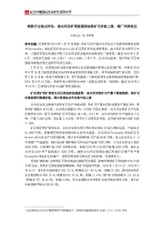 钢铁行业热点评论：淡水河谷矿难短期推动铁矿石价格上涨，钢厂利润承压