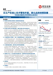 医药行业深度报告：科创板生物医药公司系列研究之复旦张江：自主产权核心技术管线丰富，拳头品种持续放量