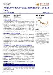 电力行业深度报告:“增值税税率下降+电价下调无忧+煤价趋势性下行”,火电迎来配置良机