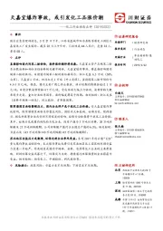 化工行业动态点评：天嘉宜爆炸事故，或引发化工品涨价潮