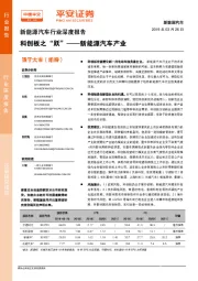 新能源汽车行业深度报告：科创板之“跃”——新能源汽车产业