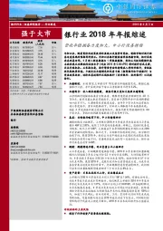 银行业2018年年报综述：营收平稳拨备力度加大，中小行改善持续