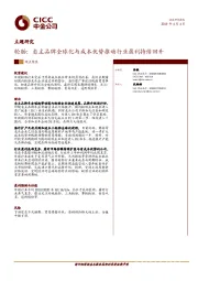 主题研究：轮胎：自主品牌全球化与成本优势推动行业盈利持续回升