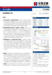 电子行业周报：乱花渐欲迷人眼