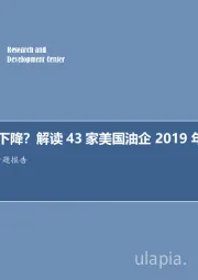 石油化工行业专题报告：资本开支下降？解读43家美国油企2019年生产计划！