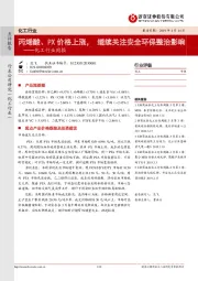 化工行业周报：丙烯酸、PX价格上涨，继续关注安全环保整治影响