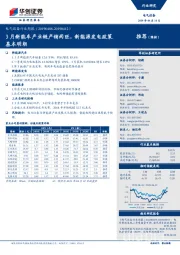 电气设备行业周报：3月新能车产业链产销两旺，新能源发电政策基本明朗