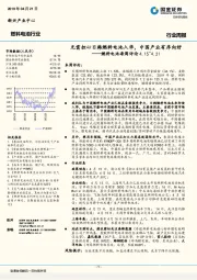 燃料电池每周评论：无需担心日韩燃料电池入华，中国产业有序向好