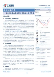 轻工制造行业：Q1行业基本面回顾与Q2核心变量展望