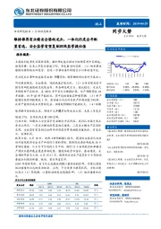 化工行业动态报告:维持推荐有业绩安全垫的龙头,一体化仍是全年配置首选,安全监管有望复制环保监管提估值