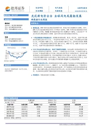 新能源行业周报：光伏新电价出台 全球风电或蓬勃发展