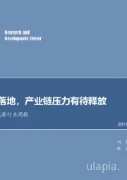 电气设备及新能源行业周报：光伏政策落地，产业链压力有待释放