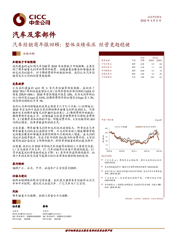 汽车经销商年报回顾：整体业绩承压 经营更趋稳健