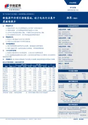 电气设备行业周报：新能源平价项目持续落地，动力电池行业集中度继续提升