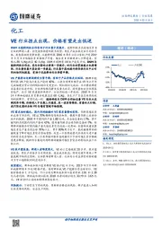 化工行业深度：VE行业拐点出现，价格有望走出低迷