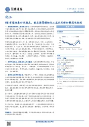 化工行业周报：VE有望迎来行业拐点，重点推荐精细化工龙头及新材料成长标的