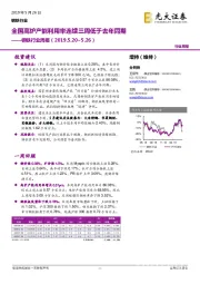 钢铁行业周报：全国高炉产能利用率连续三周低于去年同期