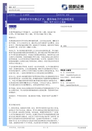 通信、电子行业周报：美政府对华为禁运扩大，通信和电子行业持续承压