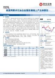 石化行业周报：能源局要求石油企业落实增储上产主体责任