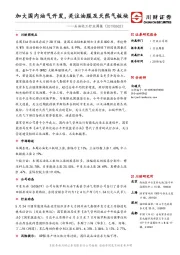 石油化工行业周报：加大国内油气开发，关注油服及天然气板块