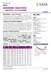 医药生物行业2019年下半年投资策略:新旧动能转换期,新机制下再平衡