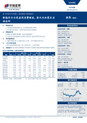 电气设备行业周报：新能车行业受益促消费新政，国内光伏需求启动在即