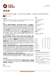 新能源：中金光伏论坛2019：大宗环节共识明晰，未来技术走向百家争鸣