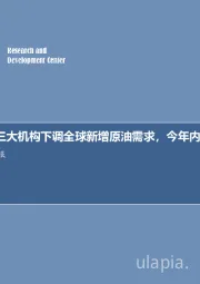石油开采行业2019年第二十期专题报告:每周油记:三大机构下调全球新增原油需求,今年内下调12%