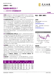 2019年5月电量数据点评：电量增长缘何乏力？