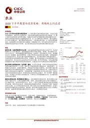 农业：2019下半年展望与投资策略：周期向上仍在途