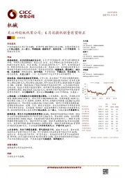 机械行业动态：关注科创板优质公司；6月挖掘机销量有望转正