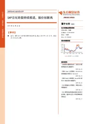 信息技术行业动态点评：SAP云化转型持续推进，股价创新高