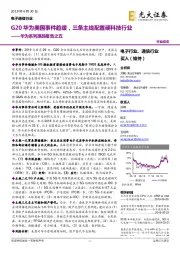 电子通信行业华为系列跟踪报告之五：G20华为美国事件趋缓，三条主线配置硬科技行业