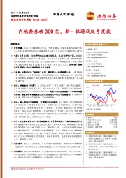 影视传媒行业周报：内地票房破300亿，新一批游戏版号发放