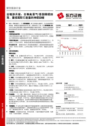 出境游月报：日韩高景气/泰国继续回落，重视国际订座量的持续回暖