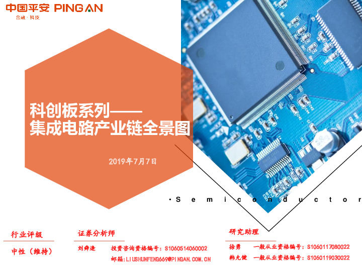 科创板系列——集成电路产业链全景图