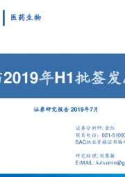 疫苗2019年H1批签发总结