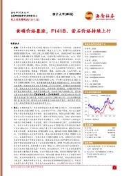 化工行业周观点：黄磷价格暴涨，F141B、萤石价格持续上行