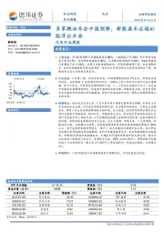 汽车行业周报：多家燃油车企中报预降，新能源车后端补贴浮出水面